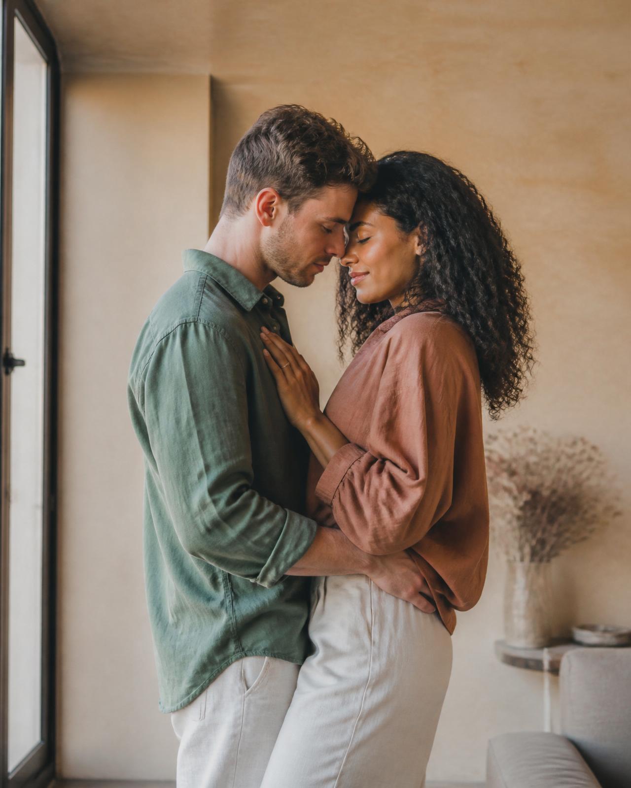 Couple discussing relationship boundaries using Nuvott